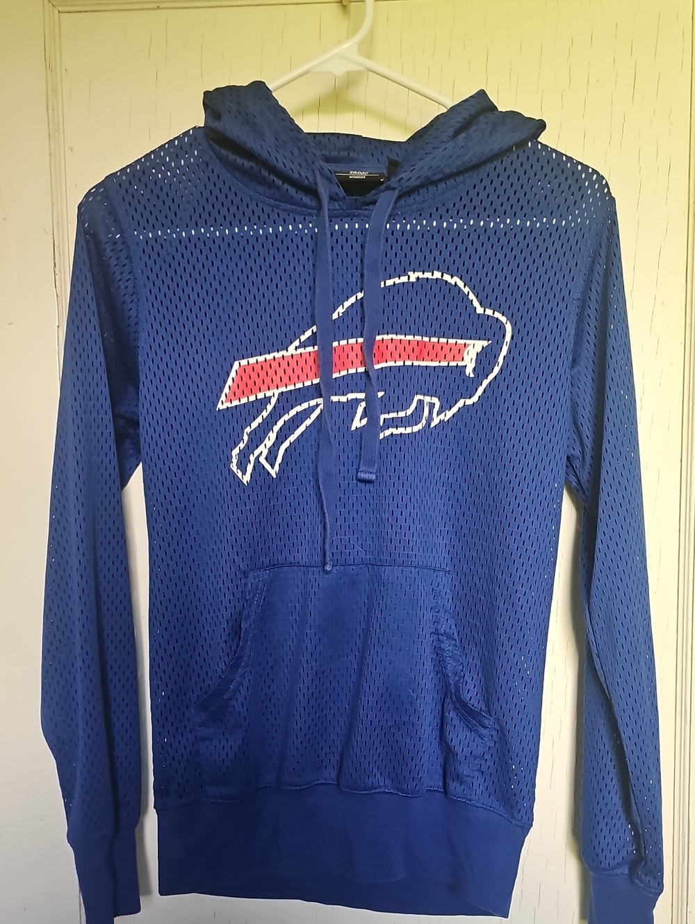 Womens Sz S Buffalo Bills Blue Mesh Hoodie